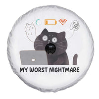 My Worst Nightmare Spare Tire Cover Funny Cat Gaming Wifi Loading Hurmor - Wonder Print Shop