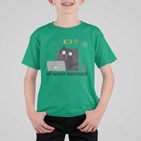 My Worst Nightmare T Shirt For Kid Funny Cat Gaming Wifi Loading Hurmor - Wonder Print Shop
