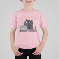My Worst Nightmare T Shirt For Kid Funny Cat Gaming Wifi Loading Hurmor - Wonder Print Shop