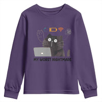 My Worst Nightmare Youth Sweatshirt Funny Cat Gaming Wifi Loading Hurmor - Wonder Print Shop