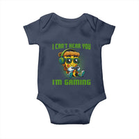 Funny Pizza Video Gaming Baby Onesie I Can Not Hear You I Am Gaming - Wonder Print Shop
