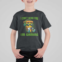 Funny Pizza Video Gaming T Shirt For Kid I Can Not Hear You I Am Gaming - Wonder Print Shop