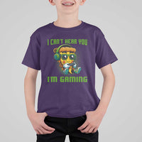 Funny Pizza Video Gaming T Shirt For Kid I Can Not Hear You I Am Gaming - Wonder Print Shop
