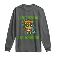 Funny Pizza Video Gaming Long Sleeve Shirt I Can Not Hear You I Am Gaming - Wonder Print Shop