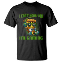 Funny Pizza Video Gaming T Shirt I Can Not Hear You I Am Gaming - Wonder Print Shop