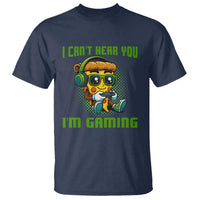 Funny Pizza Video Gaming T Shirt I Can Not Hear You I Am Gaming - Wonder Print Shop