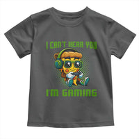 Funny Pizza Video Gaming Toddler T Shirt I Can Not Hear You I Am Gaming - Wonder Print Shop