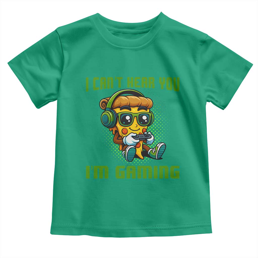 Funny Pizza Video Gaming Toddler T Shirt I Can Not Hear You I Am Gaming - Wonder Print Shop