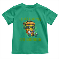 Funny Pizza Video Gaming Toddler T Shirt I Can Not Hear You I Am Gaming - Wonder Print Shop