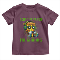 Funny Pizza Video Gaming Toddler T Shirt I Can Not Hear You I Am Gaming - Wonder Print Shop