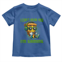 Funny Pizza Video Gaming Toddler T Shirt I Can Not Hear You I Am Gaming - Wonder Print Shop