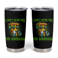 Funny Pizza Video Gaming Tumbler Cup I Can Not Hear You I Am Gaming
