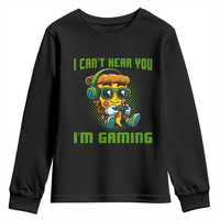 Funny Pizza Video Gaming Youth Sweatshirt I Can Not Hear You I Am Gaming - Wonder Print Shop