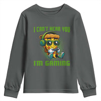 Funny Pizza Video Gaming Youth Sweatshirt I Can Not Hear You I Am Gaming - Wonder Print Shop