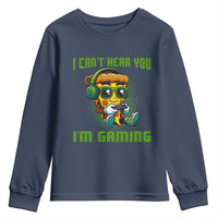 Funny Pizza Video Gaming Youth Sweatshirt I Can Not Hear You I Am Gaming - Wonder Print Shop
