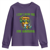 Funny Pizza Video Gaming Youth Sweatshirt I Can Not Hear You I Am Gaming - Wonder Print Shop