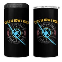 Funny Pilot Aviation Airplane 4 in 1 Can Cooler Tumbler This Is How We Roll - Wonder Print Shop