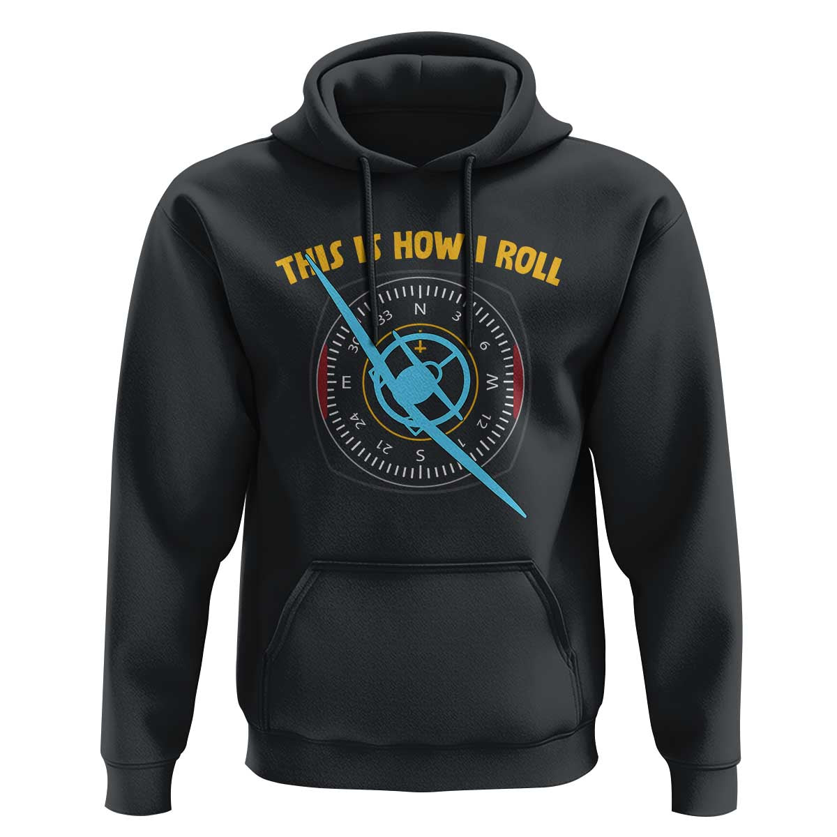 Funny Pilot Aviation Airplane Hoodie This Is How We Roll - Wonder Print Shop