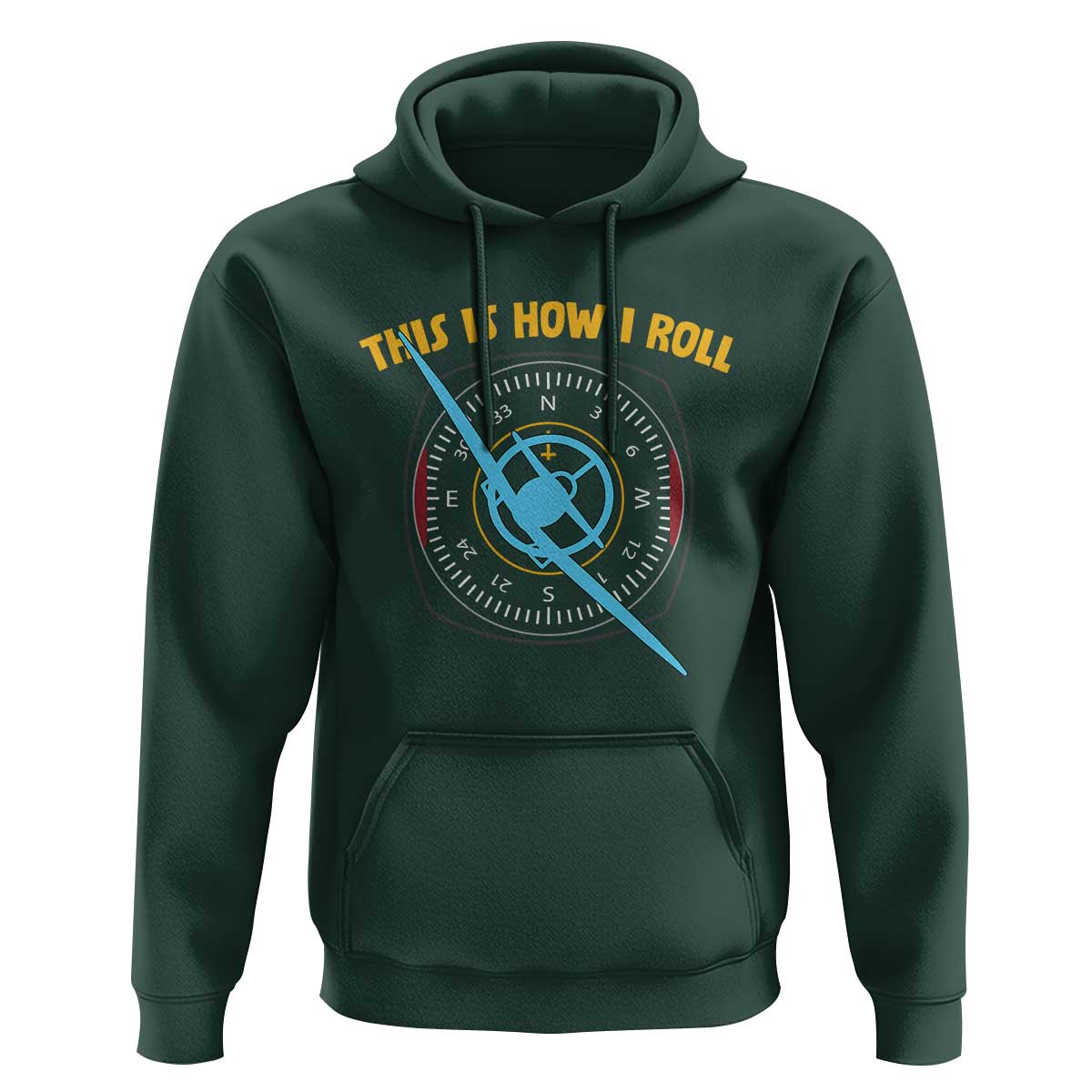 Funny Pilot Aviation Airplane Hoodie This Is How We Roll - Wonder Print Shop