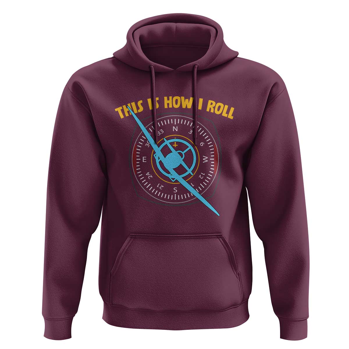 Funny Pilot Aviation Airplane Hoodie This Is How We Roll - Wonder Print Shop