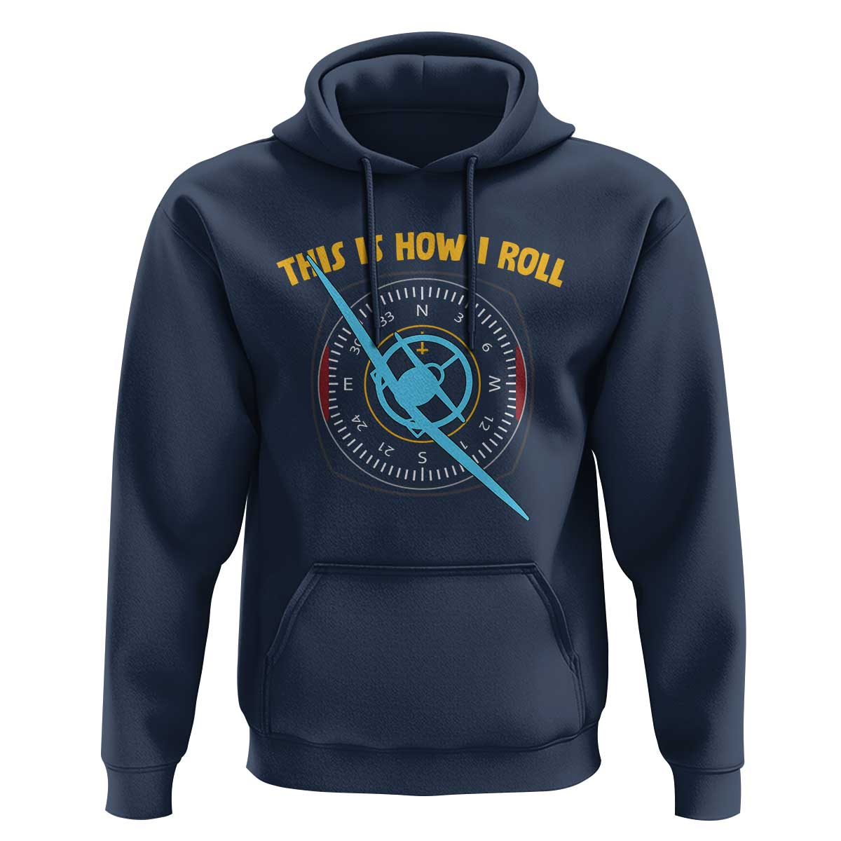 Funny Pilot Aviation Airplane Hoodie This Is How We Roll - Wonder Print Shop