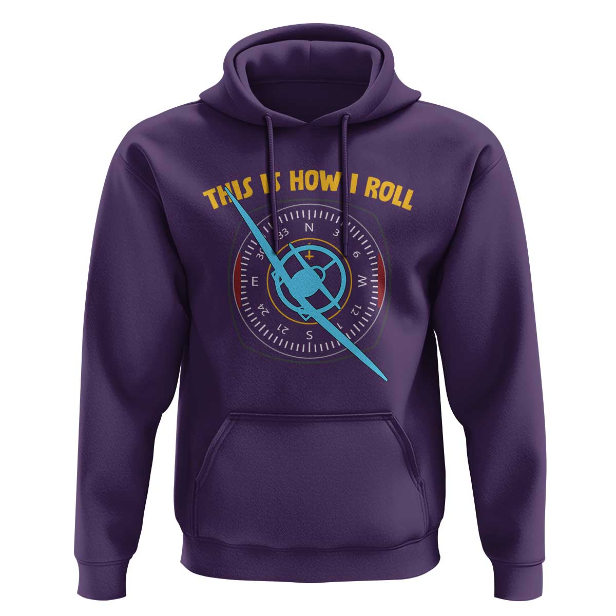 Funny Pilot Aviation Airplane Hoodie This Is How We Roll - Wonder Print Shop