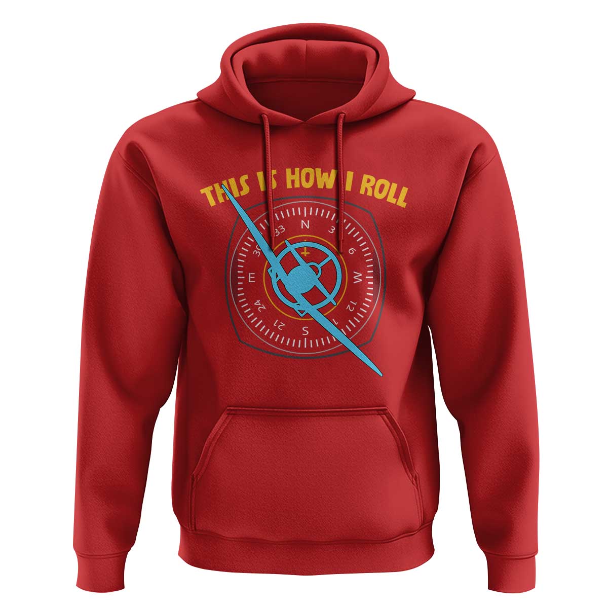Funny Pilot Aviation Airplane Hoodie This Is How We Roll - Wonder Print Shop