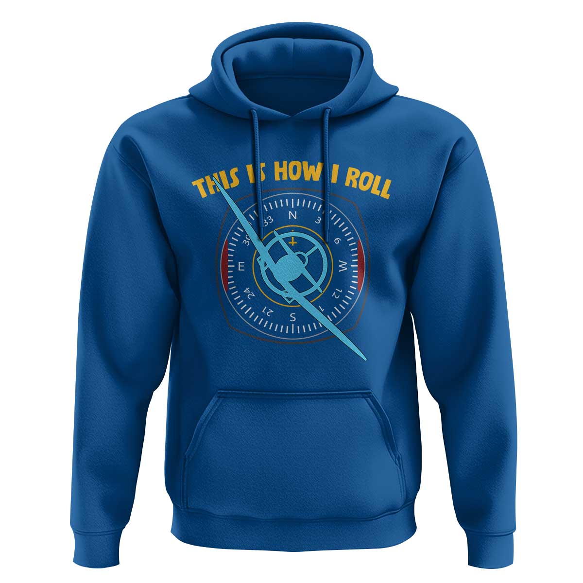 Funny Pilot Aviation Airplane Hoodie This Is How We Roll - Wonder Print Shop