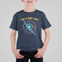 Funny Pilot Aviation Airplane T Shirt For Kid This Is How We Roll - Wonder Print Shop