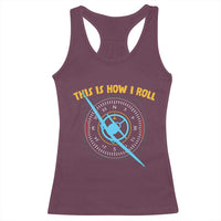 Funny Pilot Aviation Airplane Racerback Tank Top This Is How We Roll - Wonder Print Shop