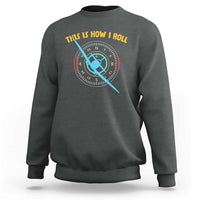 Funny Pilot Aviation Airplane Sweatshirt This Is How We Roll - Wonder Print Shop