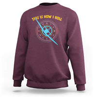Funny Pilot Aviation Airplane Sweatshirt This Is How We Roll - Wonder Print Shop