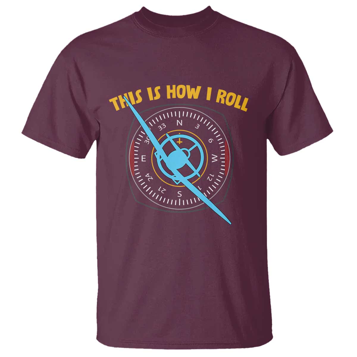 Funny Pilot Aviation Airplane T Shirt This Is How We Roll - Wonder Print Shop