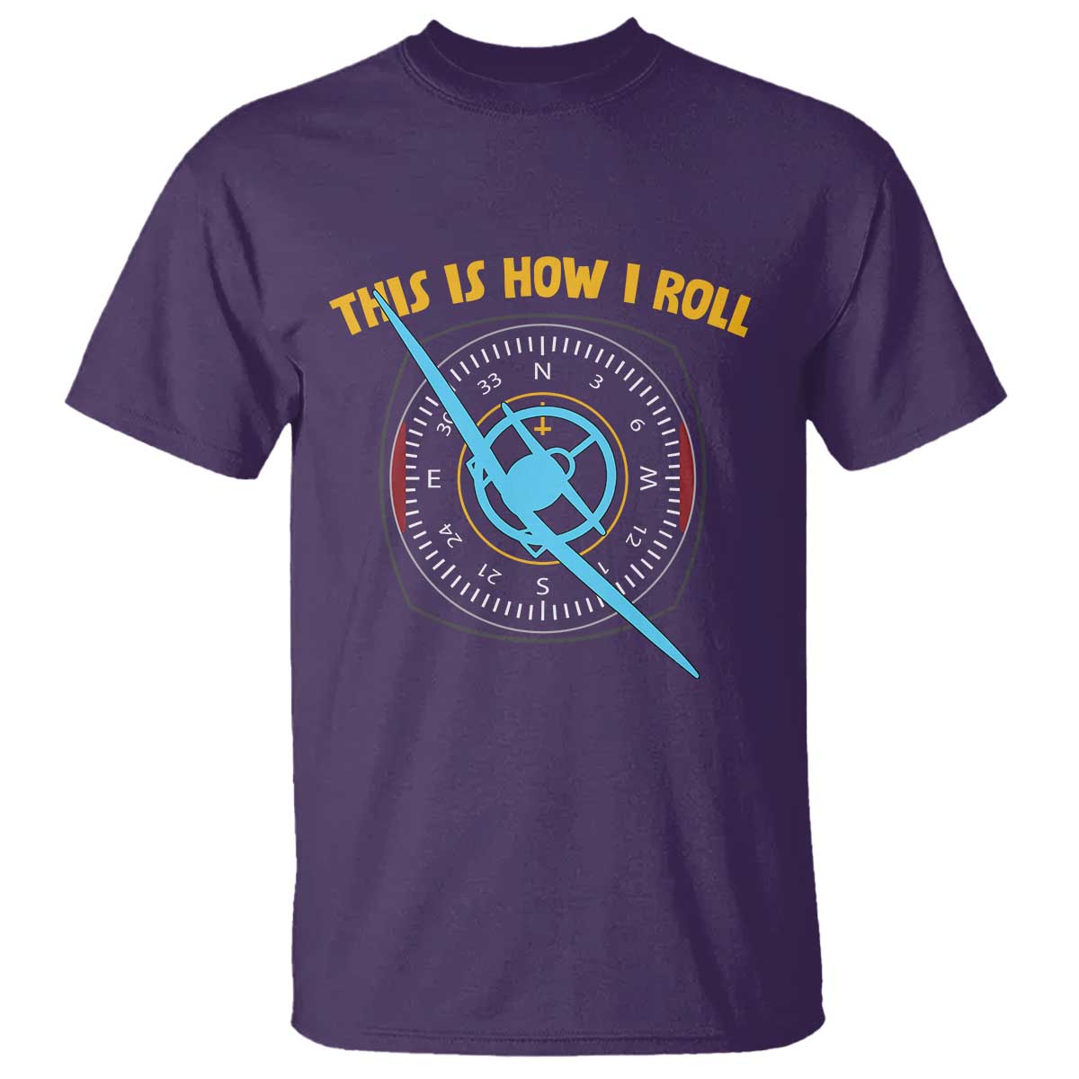 Funny Pilot Aviation Airplane T Shirt This Is How We Roll - Wonder Print Shop
