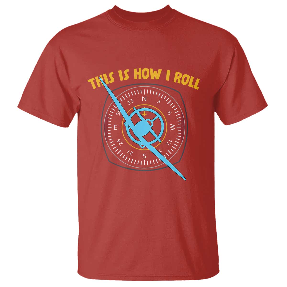 Funny Pilot Aviation Airplane T Shirt This Is How We Roll - Wonder Print Shop