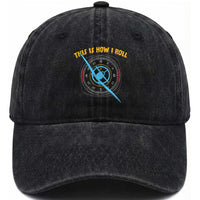 Funny Pilot Aviation Airplane Washed Cotton Baseball Cap This Is How We Roll