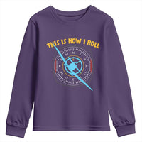 Funny Pilot Aviation Airplane Youth Sweatshirt This Is How We Roll - Wonder Print Shop