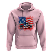 Pilot Airplane Patriotic American Flag Plane Aviation Hoodie - Wonder Print Shop