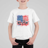 Pilot Airplane Patriotic American Flag Plane Aviation T Shirt For Kid - Wonder Print Shop