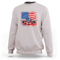 Pilot Airplane Patriotic American Flag Plane Aviation Sweatshirt - Wonder Print Shop