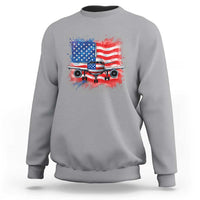 Pilot Airplane Patriotic American Flag Plane Aviation Sweatshirt - Wonder Print Shop