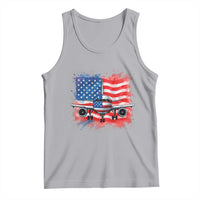 Pilot Airplane Patriotic American Flag Plane Aviation Tank Top - Wonder Print Shop
