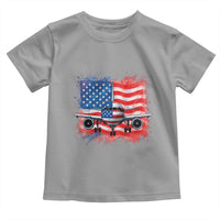 Pilot Airplane Patriotic American Flag Plane Aviation Toddler T Shirt - Wonder Print Shop