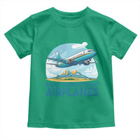 Funny Pilot Aviation Toddler T Shirt Easily Distracted By Airplanes Lover - Wonder Print Shop