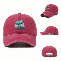 Funny Pilot Aviation Washed Cotton Baseball Cap Easily Distracted By Airplanes Lover