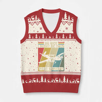 Funny Aviation Pilot V-Neck Knit Sweater Vest Be Nice I Might Be Your Piolot Someday - Wonder Print Shop