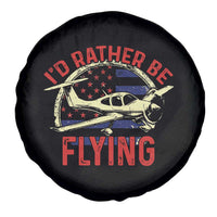 Funny Airplane Pilot Spare Tire Cover I'd Rather Be Flying - Wonder Print Shop
