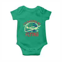 Funny Airplane Pilot Baby Onesie I'd Rather Be Flying - Wonder Print Shop