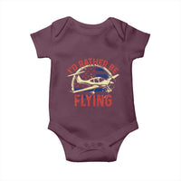 Funny Airplane Pilot Baby Onesie I'd Rather Be Flying - Wonder Print Shop