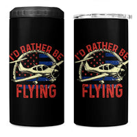 Funny Airplane Pilot 4 in 1 Can Cooler Tumbler I'd Rather Be Flying - Wonder Print Shop